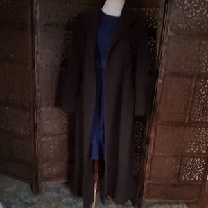 Zara Brown Double Breasted Long Wool Coat 8